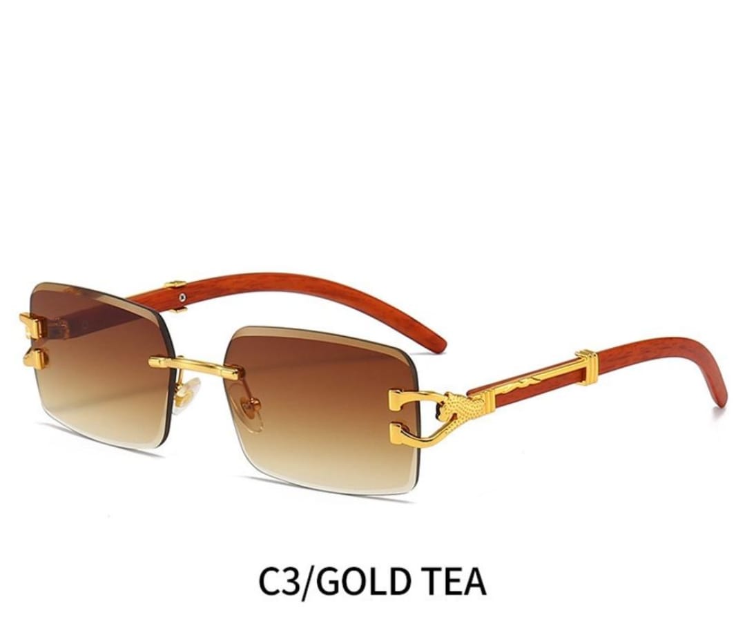 Cartier Golden Wood Glasses