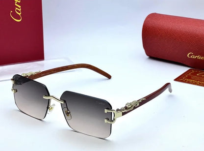 Cartier Golden Wood Glasses
