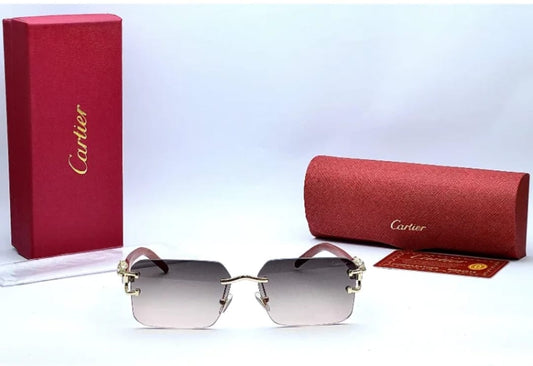 Cartier Golden Wood Glasses