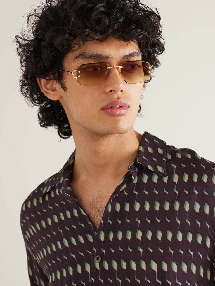 Cartier Golden Wood Glasses